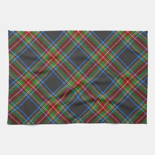 Stewart Stuart Black Clan Tartan Kariert Geschirrtuch (Horizontal)