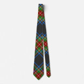 Stewart Stuart Black Clan Tartan Kariert Krawatte (Vorderseite)