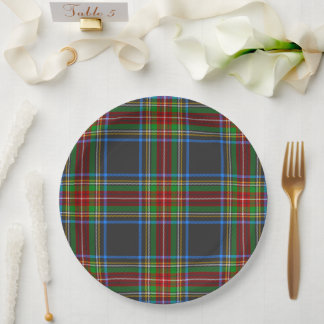 Stewart Stuart Black Clan Tartan Kariert Pappteller