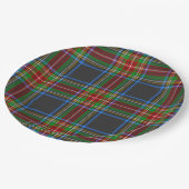 Stewart Stuart Black Clan Tartan Kariert Pappteller (Schrägansicht)