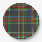 Stewart Stuart Black Clan Tartan Kariert Pappteller (Vorderseite)
