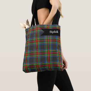 Stewart Stuart Black Clan Tartan Kariert Tasche