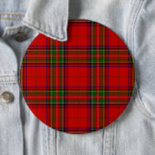 Stewart / Stuart tartan rot kariert Button (Beispiel)