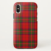 Stewart / Stuart tartan rot kariert Case-Mate iPhone Hülle (Rückseite)