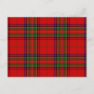 Stewart / Stuart tartan rot kariert Postkarte
