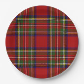 Stewart Tartan Kariert Scottish Symmetrie Pappteller (Vorderseite)