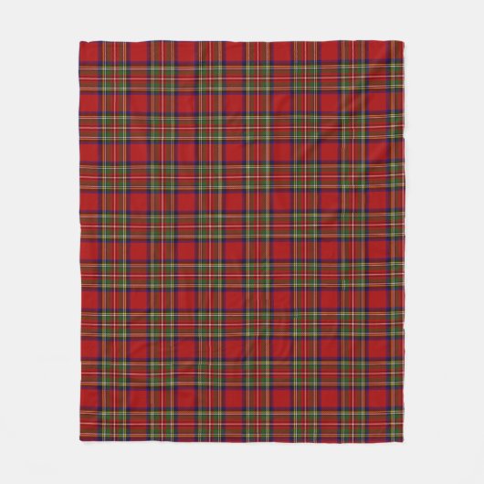Stewart Tartan Kariertes schottisches Muster Fleecedecke (Vorderseite)