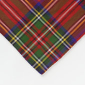 Stewart Tartan Kariertes schottisches Muster Fleecedecke (Ecke)