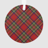 Stewart Tartan Kariertes schottisches Muster Ornament (Rückseite)