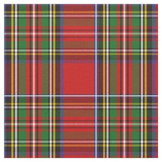 Stewart Tartan Print Stoff (Nahaufnahme)