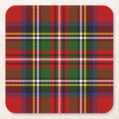 Stewart Tartan Rechteckiger Pappuntersetzer (Vorderseite)