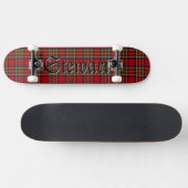 Stewart Tartan Scottish Kariert Pattern Skateboard (Horizontal)