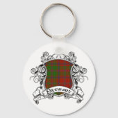 Stewart Tartan Shield Schlüsselanhänger (Vorderseite)