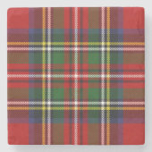 Stewart Tartan Steinuntersetzer (Vorderseite)