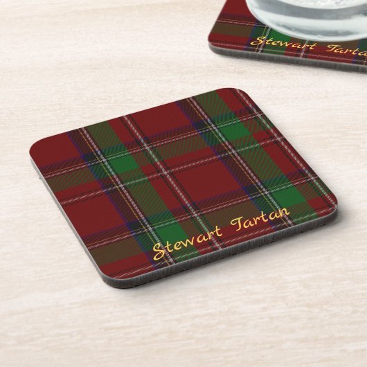 Stewart Tartan Untersetzer Wedding Gift Set 6 (Linke Seite)