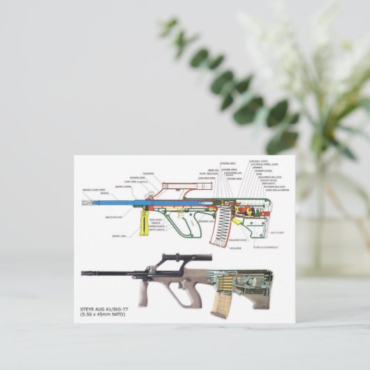 Steyr Aug Postkarte (Stehend Vorderseite)