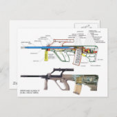 Steyr Aug Postkarte (Vorne/Hinten)