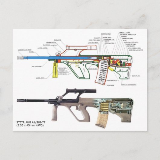 Steyr Aug Postkarte (Vorderseite)