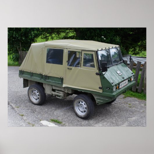 Steyr Puch Haflinger Car Poster (Vorne)