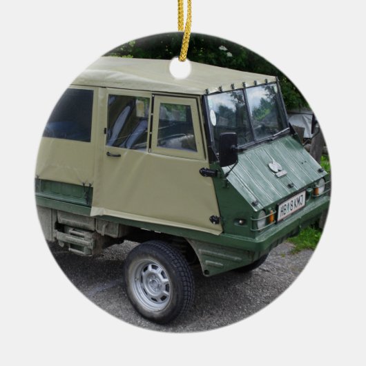 Steyr Puch Haflinger Keramikornament (Vorne)