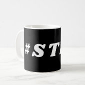 #STFU SARCASTISCHER WITZIGER REIM KAFFEETASSE (Vorderseite Links)