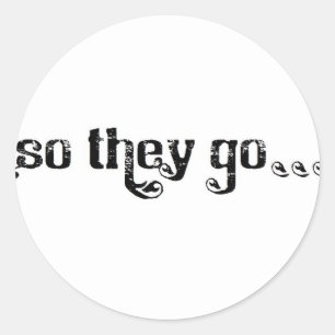 STG Roll Logo weiß Runder Aufkleber