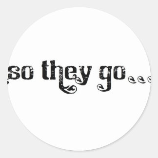 STG Roll Logo weiß Runder Aufkleber