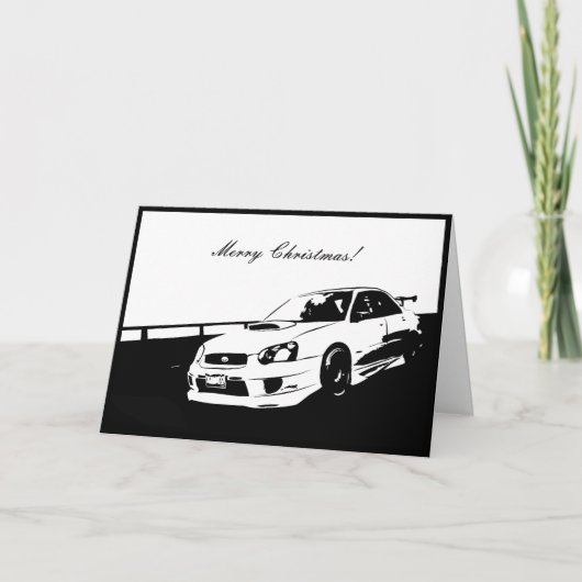 STI Drifting Christmas Cards Feiertagskarte (Vorderseite)