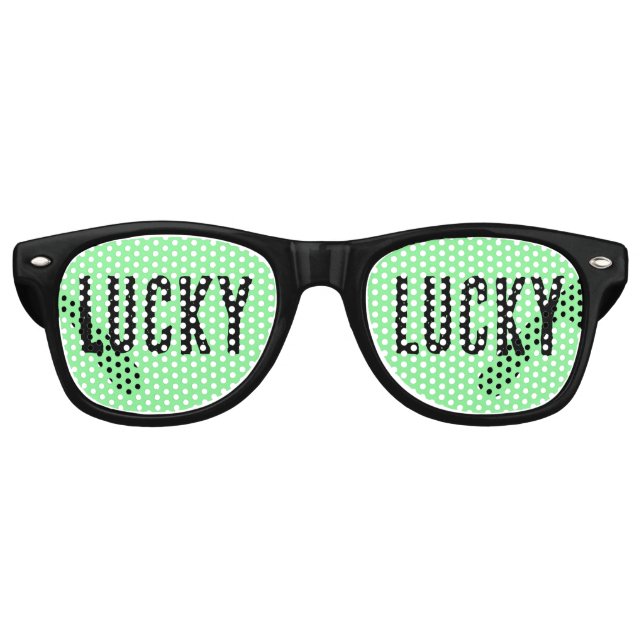 STI. PATRICK'S DAY LUCKY SUNGLASSEN PARTYBRILLE (Vorderseite)
