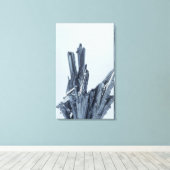 Stibnite Kristalle, das wichtigste Erz von Antimon Leinwanddruck (Insitu (Holzboden))