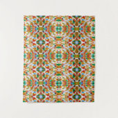 STICH 015 - Abstraktes Acryl - Tapestry Wandteppich (Vorderseite)