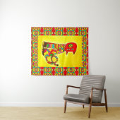 Stich 029 -Katze- Tapestry Wandteppich (Beispiel (Horizontal))