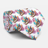 Stich auf bunten Hintergründen Krawatte (Gerollt)