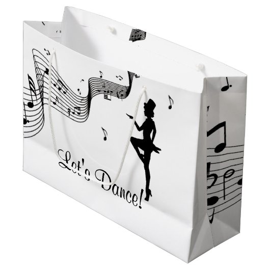 Stich Dance 3 Große Geschenktüte (Vorderseite Schrägansicht)