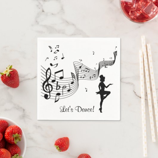 Stich Dance 3 Let's Dance Serviette (Beispiel)