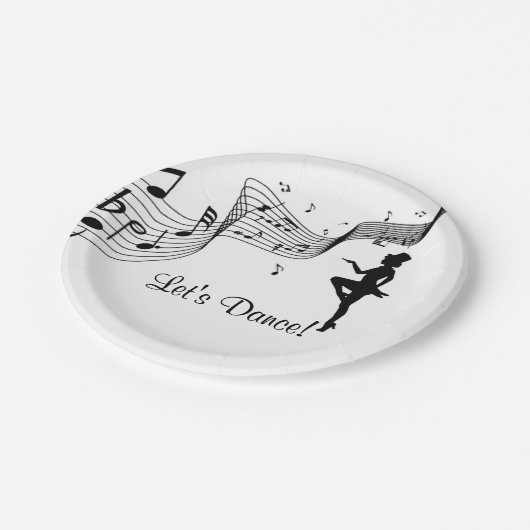 Stich Dance 3 Pappteller (Schrägansicht)
