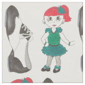 Stich Dance Class Dancer Girl Erwägung Tapdance Gr Stoff (Nahaufnahme)