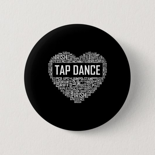Stich Dance Heart Lover Geschenk Stich Dancer Gesc Button (Vorderseite)
