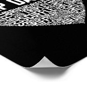 Stich Dance - Herz-Shaped Word Cloud Stecht tanzen Poster (Ecke)
