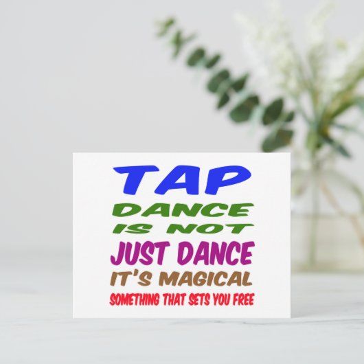 Stich Dance ist nicht nur Tanz Es ist zauberhaft Postkarte (Stehend Vorderseite)