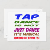 Stich Dance ist nicht nur Tanz Es ist zauberhaft Postkarte (Vorne/Hinten)