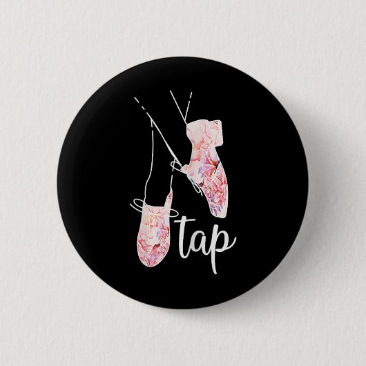 Stich Dance Lover Stecht Tänzer Tanzlehrer Button (Vorderseite)