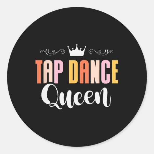 Stich Dance Queen Stich Dancing Stich Dancer Dance Runder Aufkleber (Vorderseite)