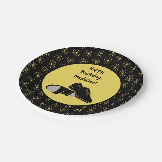 Stich Dance Shoes Stich Dancers Party Pappteller (Schrägansicht)