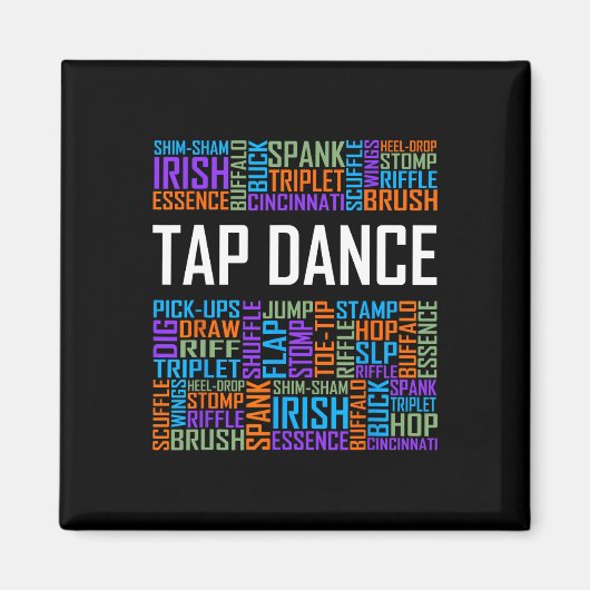 Stich Dance Words Lover Gift Stich Dancer Gifts Da Magnet (Vorne)