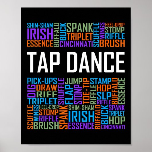 Stich Dance Words Lover Gift Stich Dancer Gifts Da Poster (Vorne)