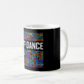 Stich Dance Words Lover Stich DancerTanzlehrer Kaffeetasse (VorderseiteRechts)