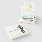 Stich Dancer Let's Dance Steinuntersetzer (Seitenansicht)