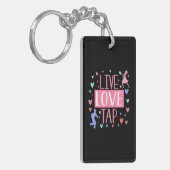 Stich Dancer Live Liebe Steche Tanzlehrer Schlüsselanhänger (Vorderseite links)