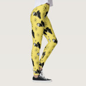 Stich Dancers Gold und Black Stich Shoes Gemustert Leggings (Rechts)